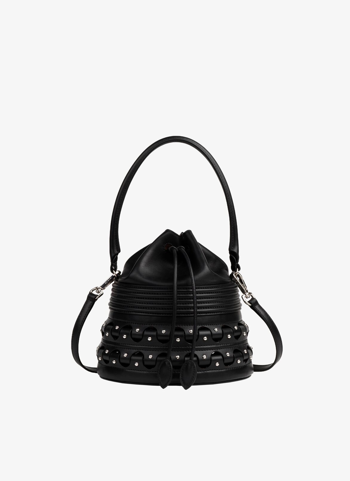 HINGE BUCKET CORSET 19 BAG ALAÏA BLACK HINGE BUCKET CORSET 19 BAG